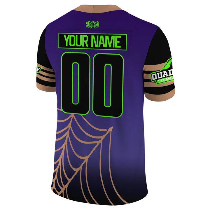 Quad City Steamwheelers Halloween Limited Edition Football Jersey 2025 Quad City Steamwheelers Halloween Limited Edition Football Jersey 2025