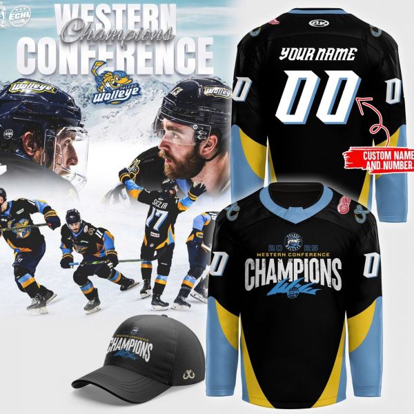 Limited Edition Toledo Walleye Western Conference Champions Hockey Jersey 2025
