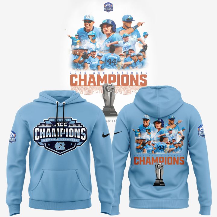 North Carolina Tar Heels 2025 ACC Baseball Conference Tournament Champions Special Hoodie North Carolina Tar Heels 2025 ACC Baseball Conference Tournament Champions Special Hoodie