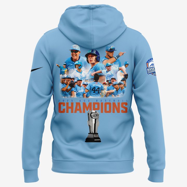 North Carolina Tar Heels 2025 ACC Baseball Conference Tournament Champions Special Hoodie North Carolina Tar Heels 2025 ACC Baseball Conference Tournament Champions Special Hoodie