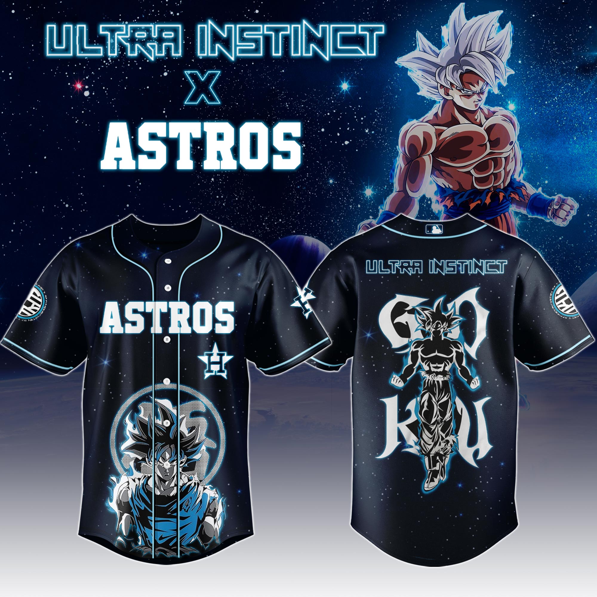 Goku Ultra Instinct x Houston Astros 2025 Limit Break Jersey Goku Ultra Instinct x Houston Astros 2025 Limit Break Jersey