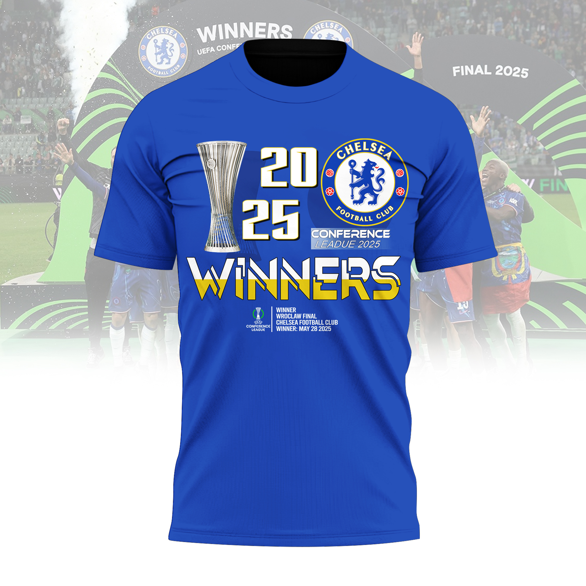 Chelsea FC Winner UEFA Conference League 2025 Shirt Chelsea FC Winner UEFA Conference League 2025 Shirt