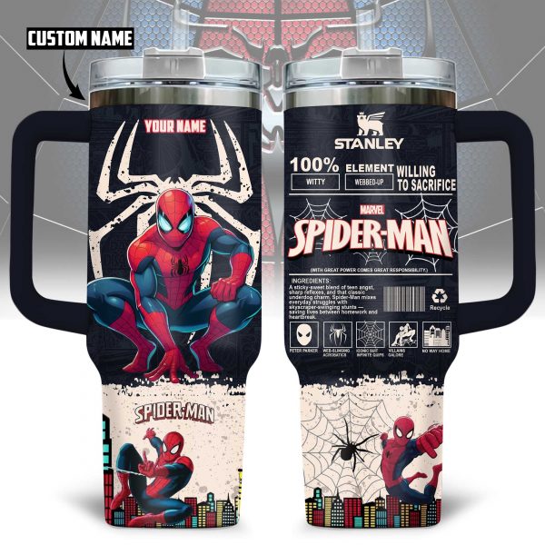 Spider-man Marvel Willing To Sacrifice 40oz Stanley Tumbler