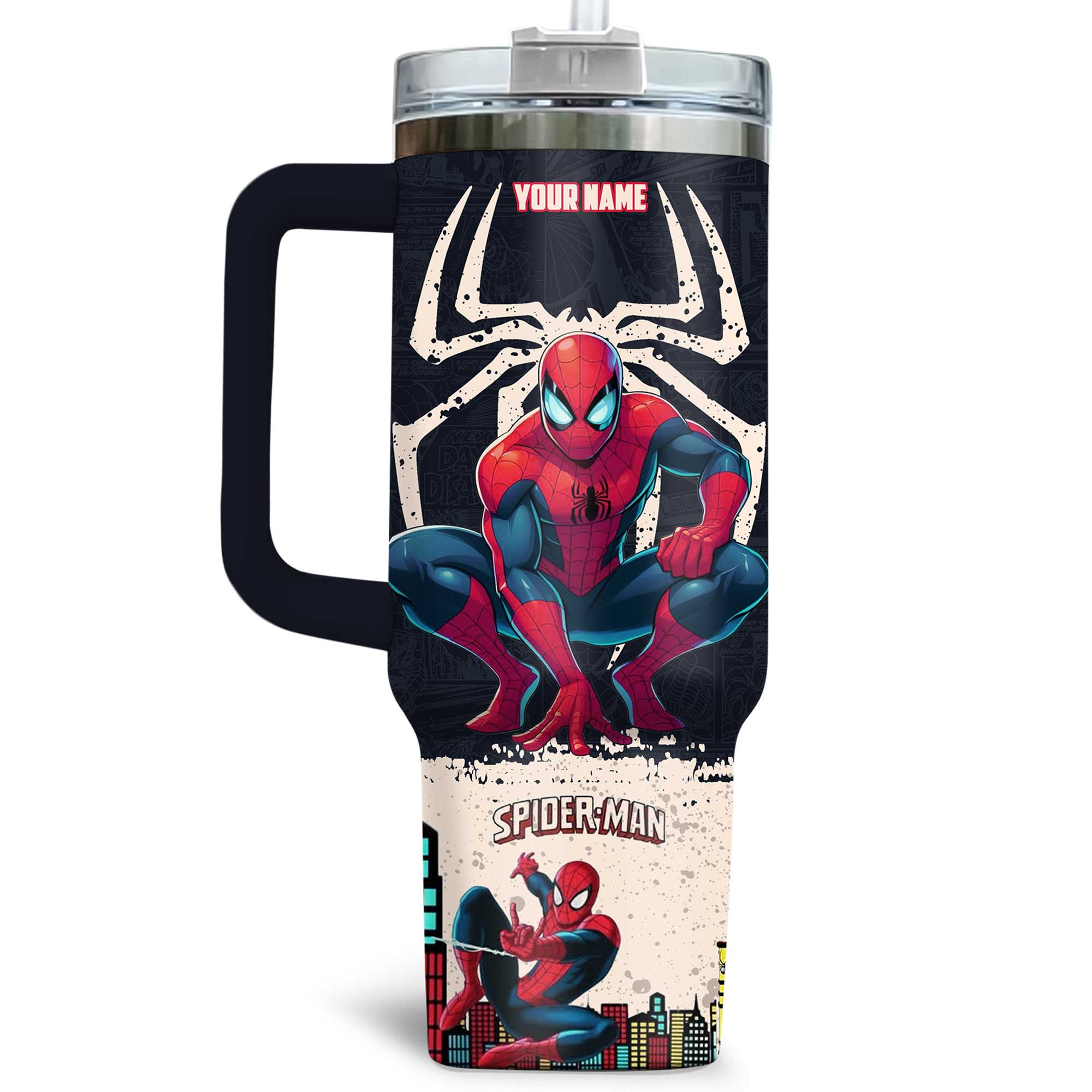 Spider-man Marvel Willing To Sacrifice 40oz Stanley Tumbler Spider-man Marvel Willing To Sacrifice 40oz Stanley Tumbler