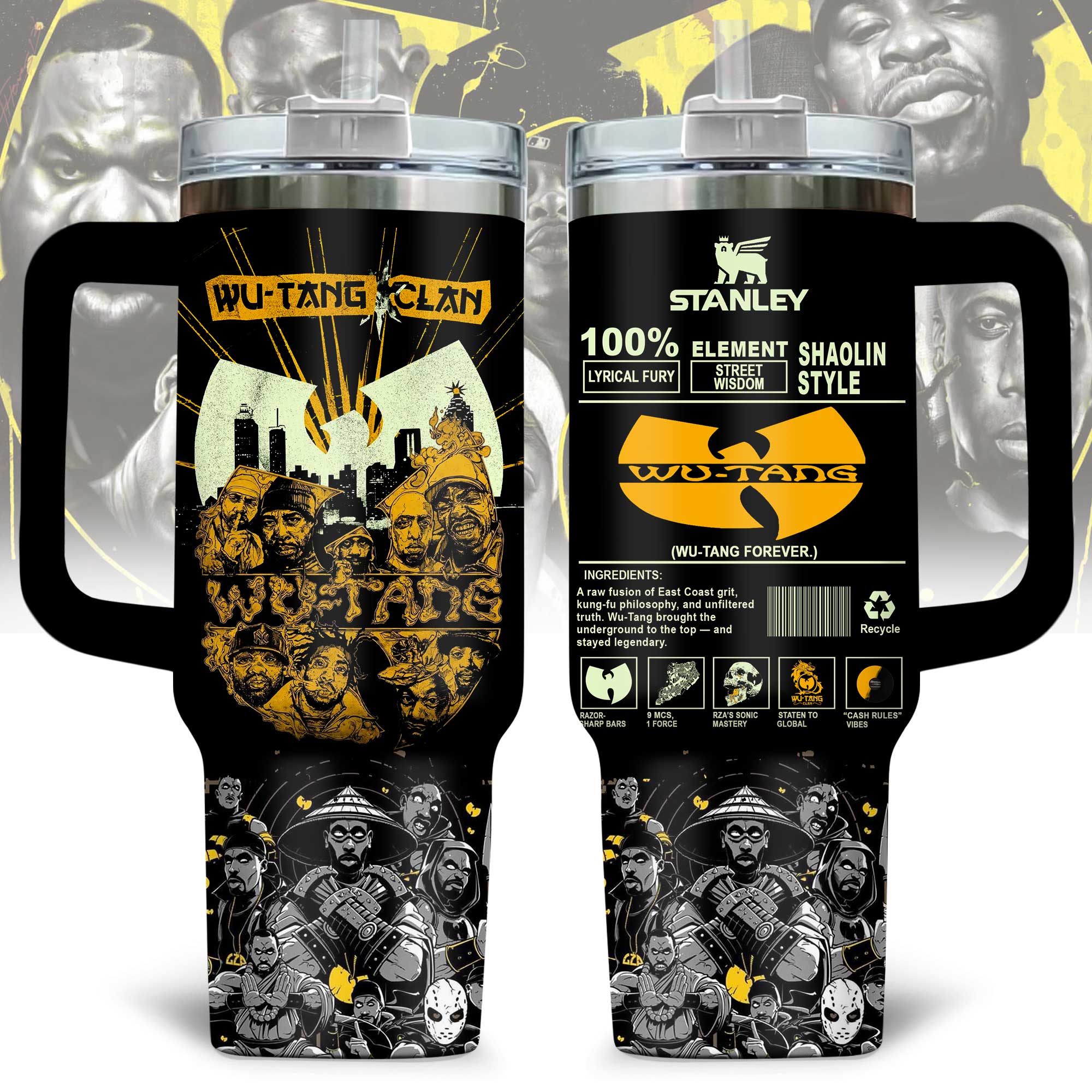 Wu-tang Clan Shaolin Style 40oz Stanley Tumbler Wu-tang Clan Shaolin Style 40oz Stanley Tumbler