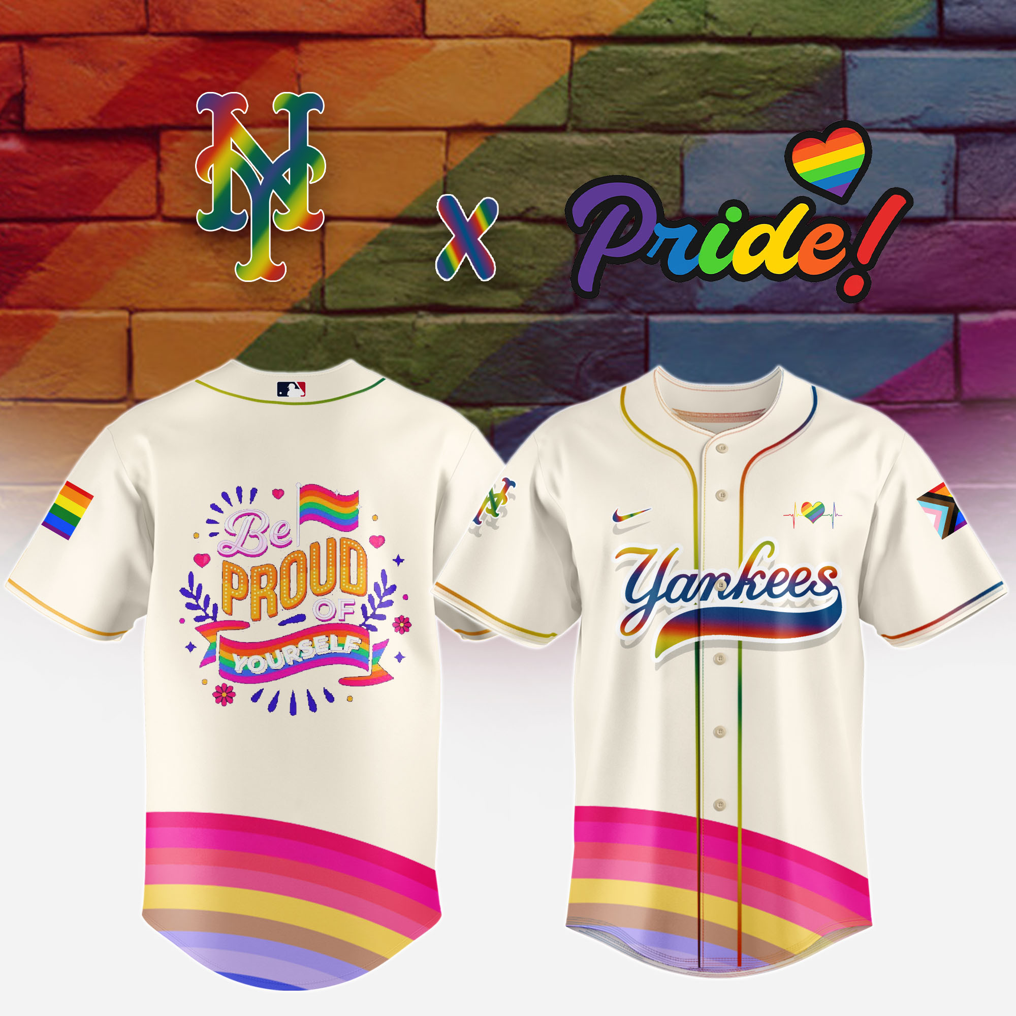 New York Yankees Be Pround Of Yourself Baseball Jersey New York Yankees Be Pround Of Yourself Baseball Jersey