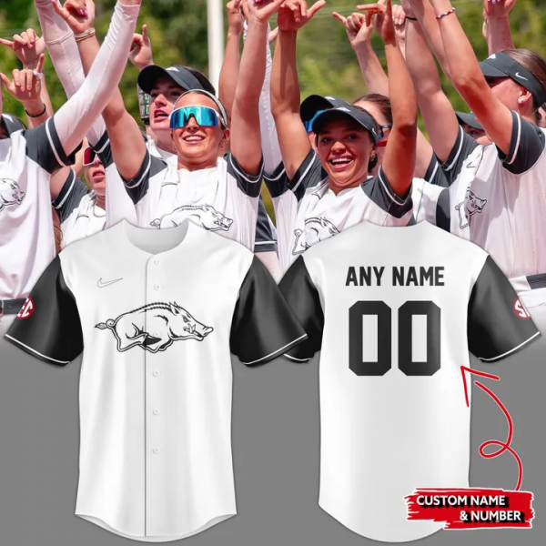 Arkansas Razorbacks Softball Special New 2025 Baseball Jersey