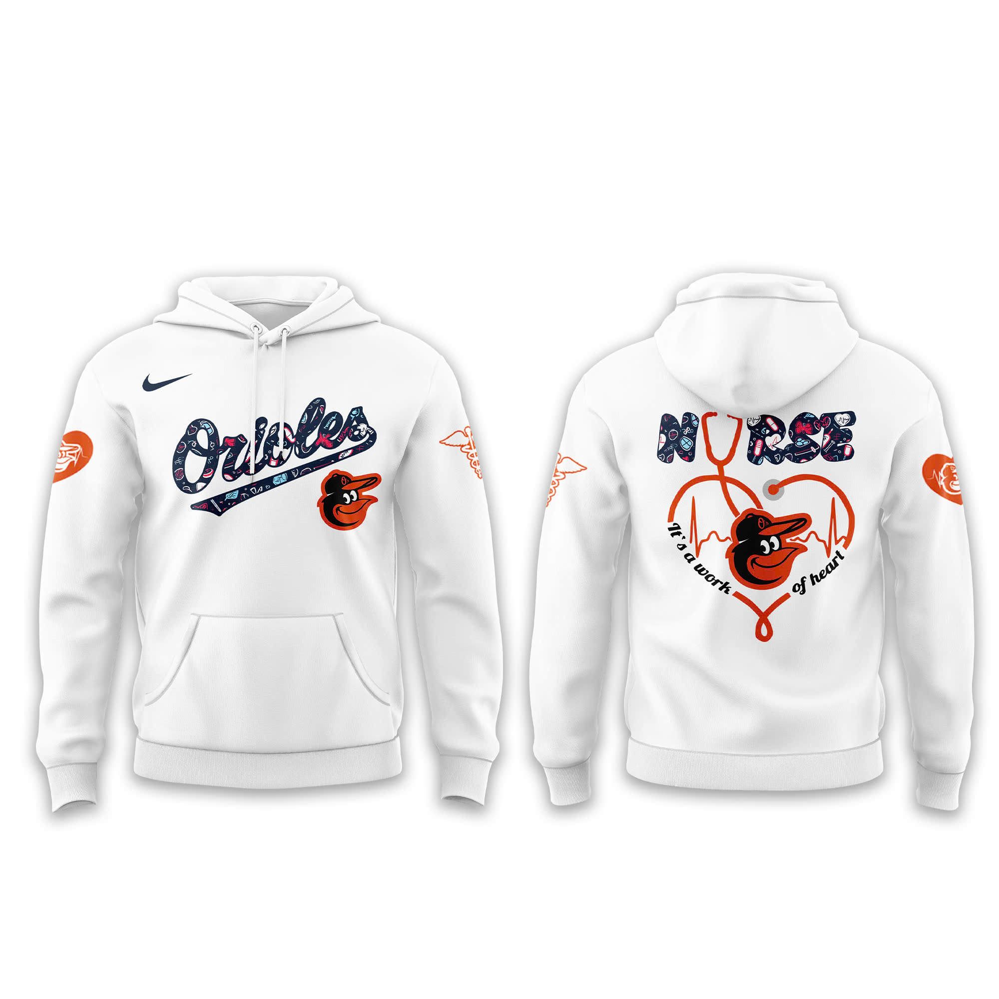Baltimore Orioles x Nurses Night Special Hoodie Baltimore Orioles x Nurses Night Special Hoodie