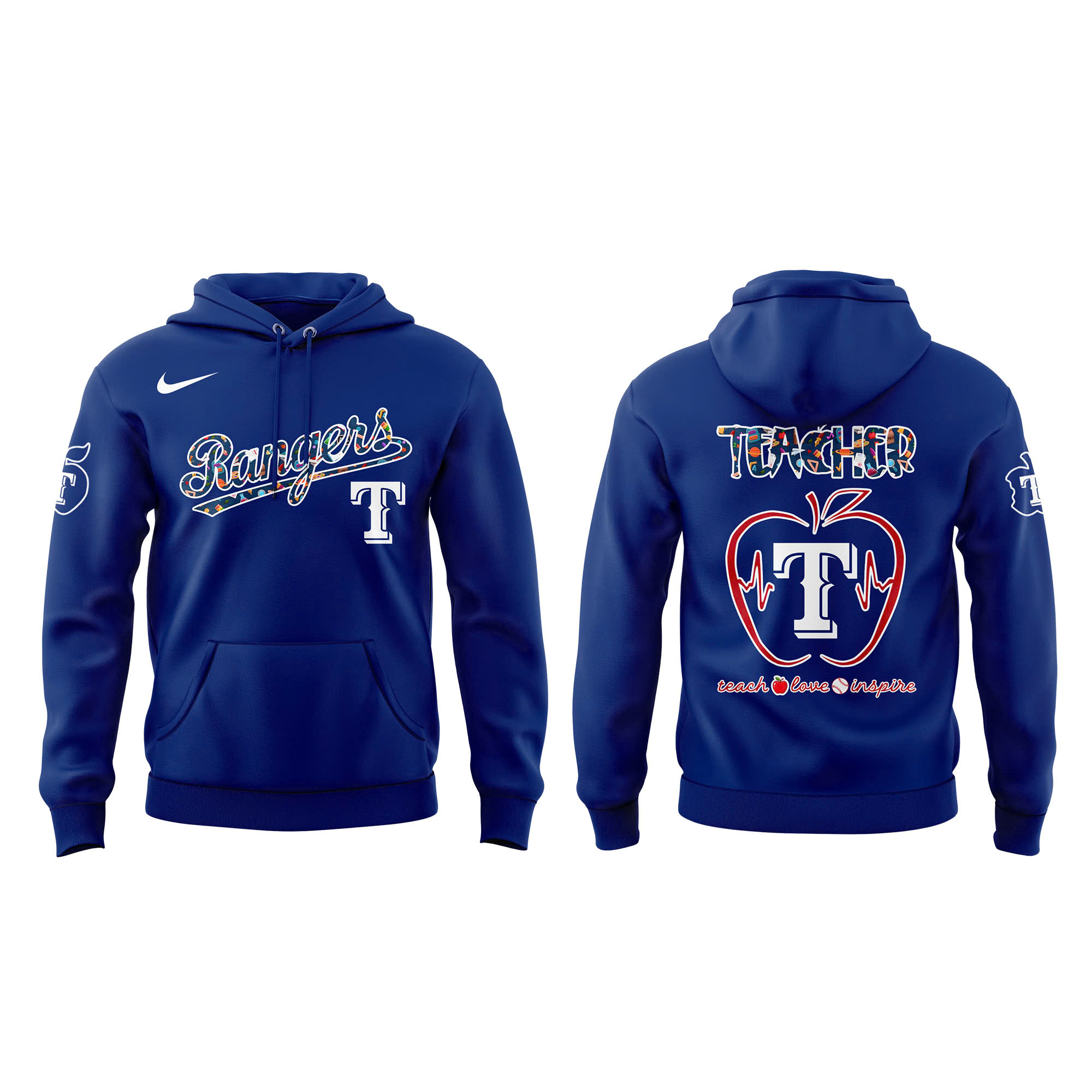 Texas Rangers x Teacher Appreciation Special Hoodie Texas Rangers x Teacher Appreciation Special Hoodie