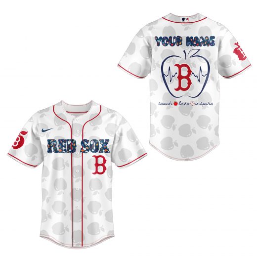 Boston Red Sox x Teacher Appreciation Personalized Baseball Jersey