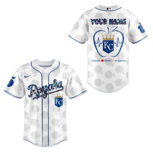 Kansas City Royals x Teacher Appreciation Personalized Baseball Jersey