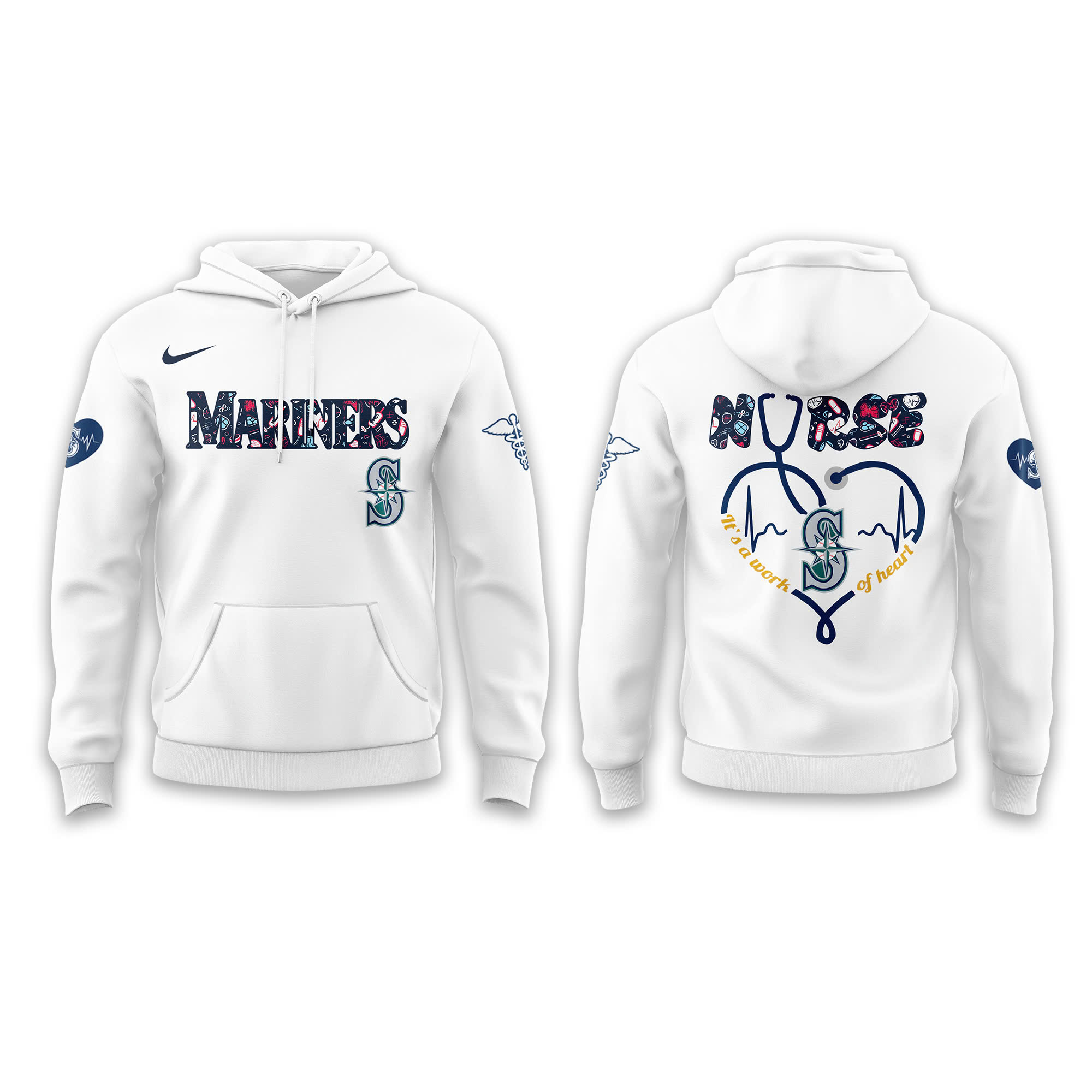 Seattle Mariners x Nurses Night Special Hoodie Seattle Mariners x Nurses Night Special Hoodie