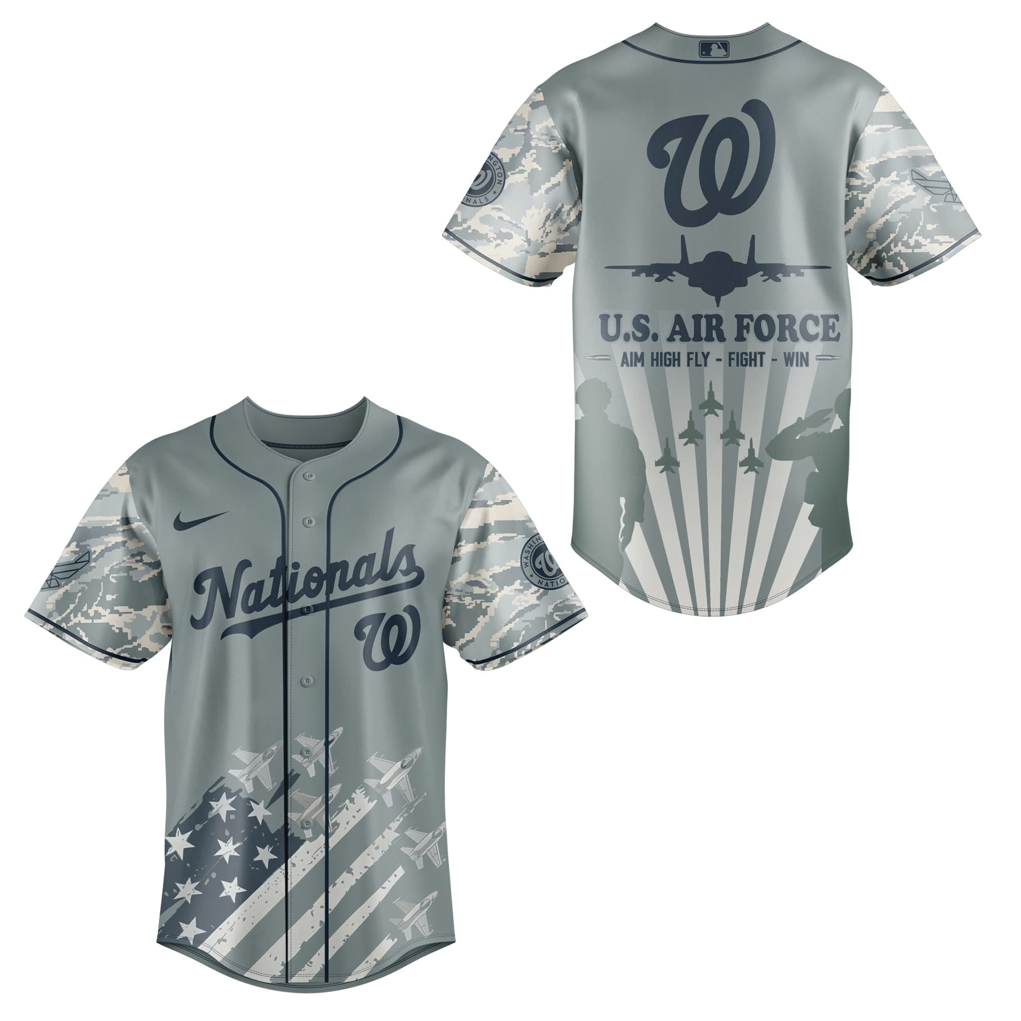 Washington Nationals x Veteran U.S Air Force 2025 Baseball Jersey Washington Nationals x Veteran U.S Air Force 2025 Baseball Jersey