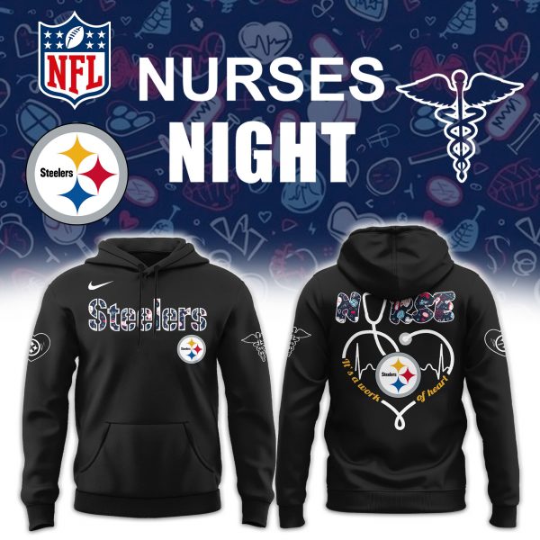Pittsburgh Steelers Nurses Appreciation Special Black Hoodie