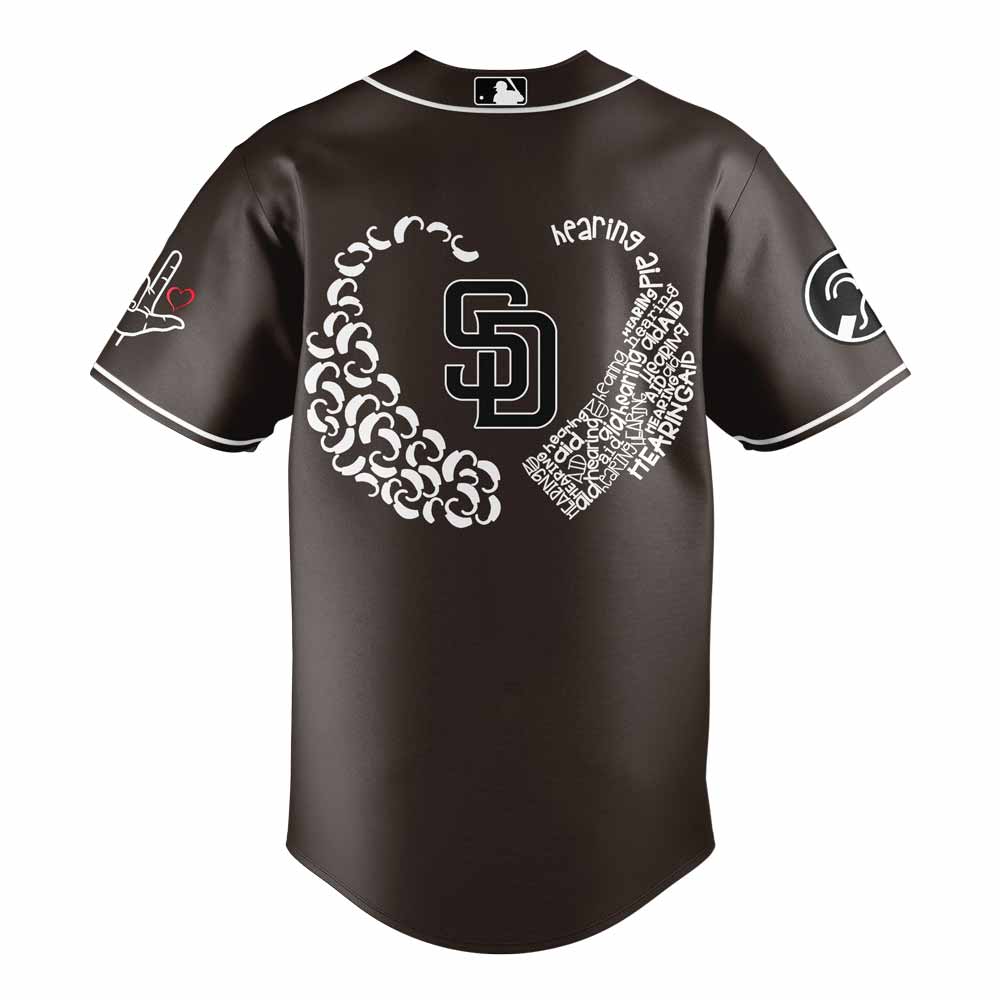 San Diego Padres Deaf and Hard of Hearing Night Combo Jersey San Diego Padres Deaf and Hard of Hearing Night Combo Jersey