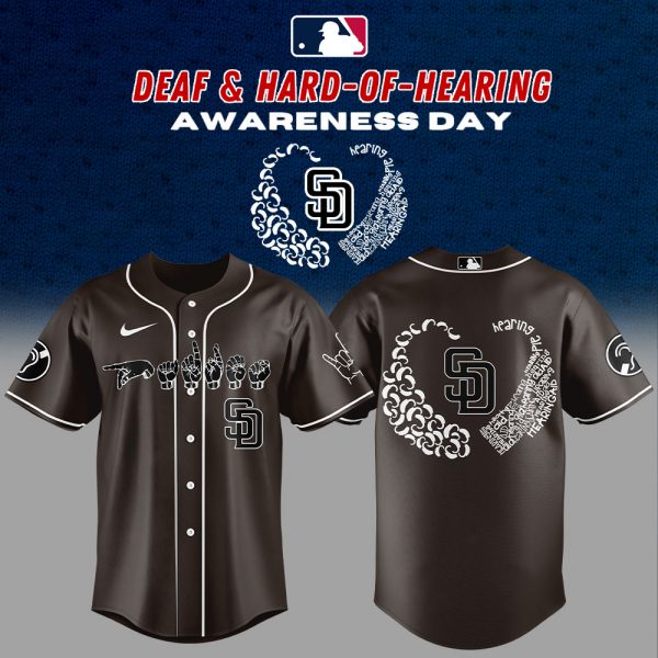 San Diego Padres Deaf and Hard of Hearing Night Combo Jersey