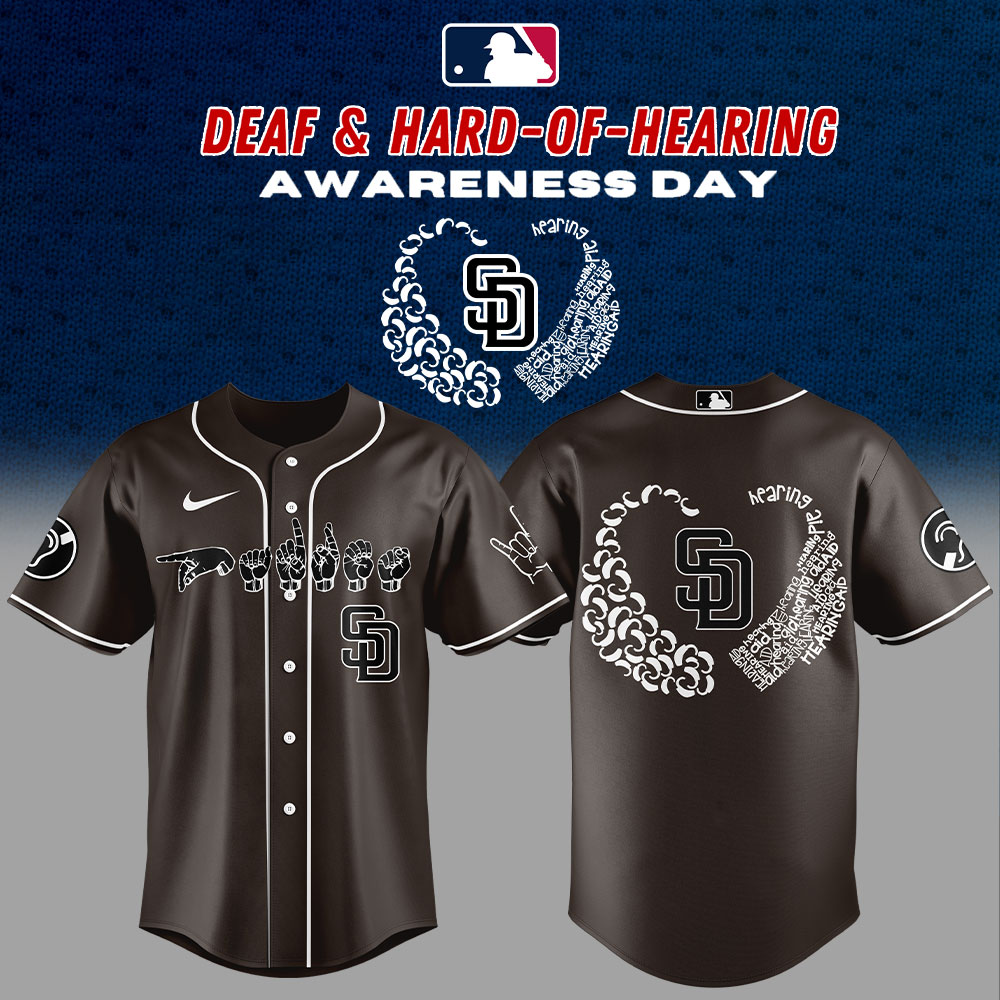 San Diego Padres Deaf and Hard of Hearing Night Combo Jersey San Diego Padres Deaf and Hard of Hearing Night Combo Jersey
