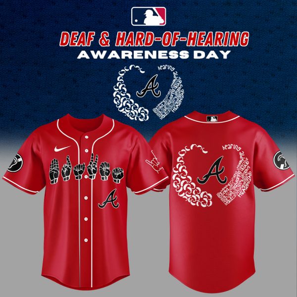 Atlanta Braves Deaf and Hard of Hearing Night Combo Jersey