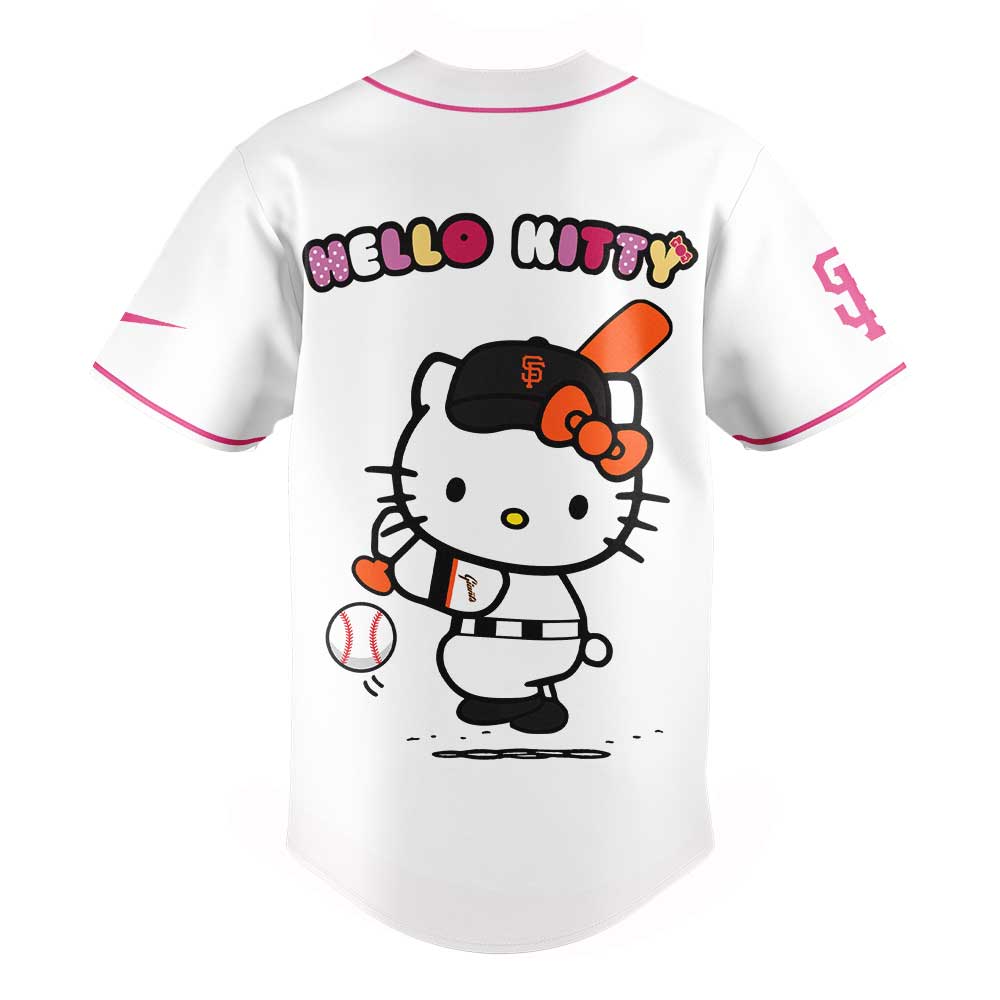 San Francisco Giants x Hello Kitty Limited Edition White Jersey San Francisco Giants x Hello Kitty Limited Edition White Jersey