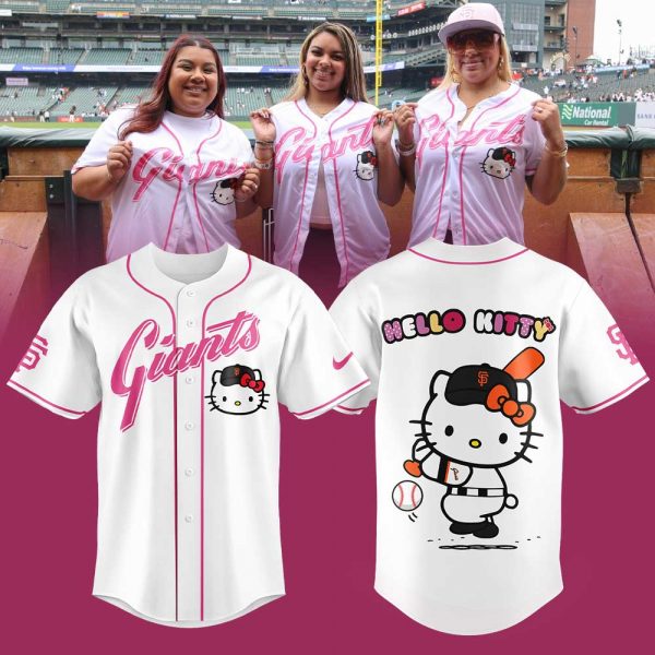 San Francisco Giants x Hello Kitty Limited Edition White Jersey