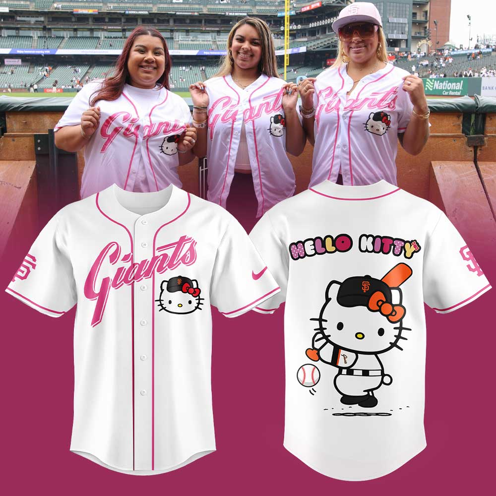 San Francisco Giants x Hello Kitty Limited Edition White Jersey San Francisco Giants x Hello Kitty Limited Edition White Jersey