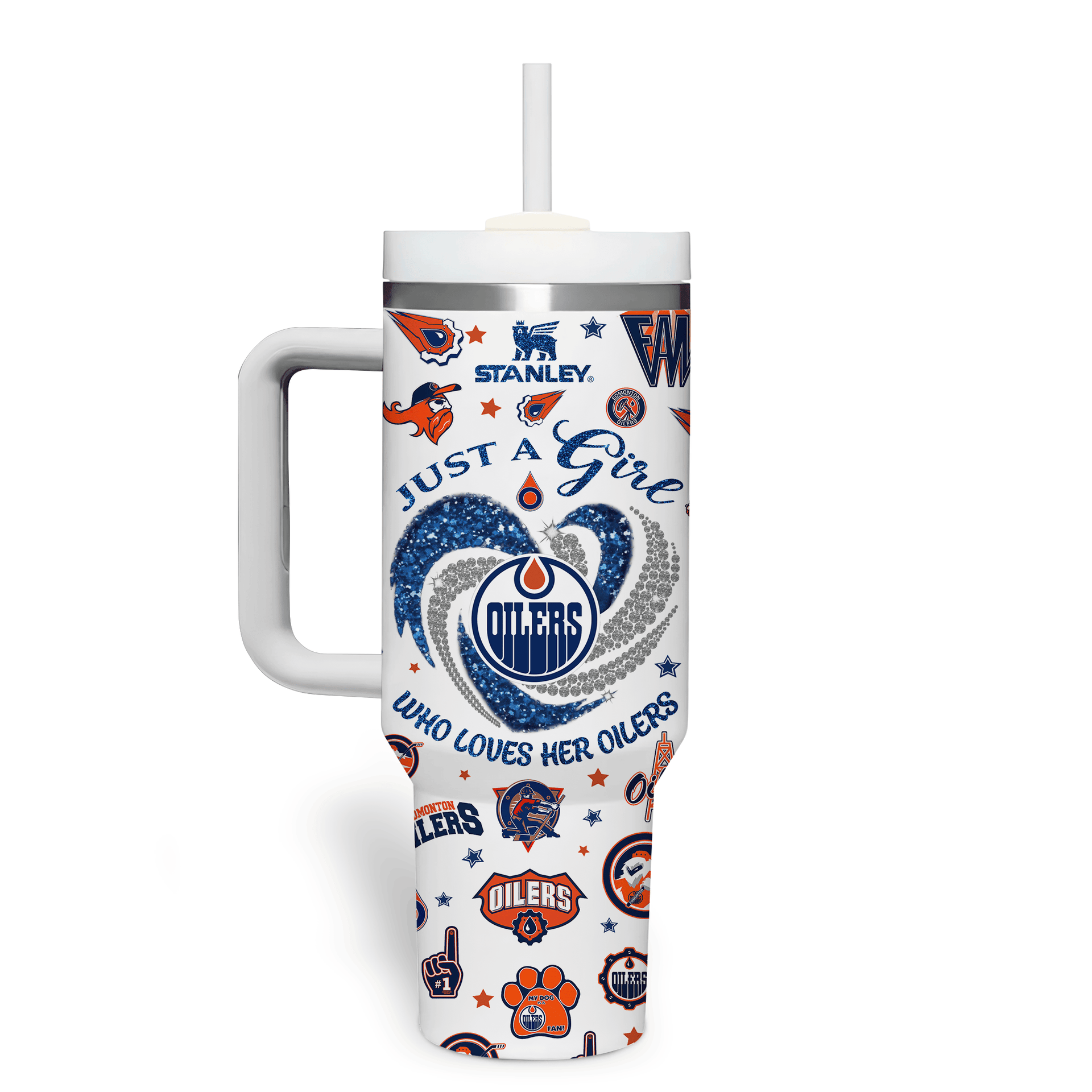 Edmonton Oilers Let's Go Oilers 40oz Stanley Tumbler Edmonton Oilers Let's Go Oilers 40oz Stanley Tumbler