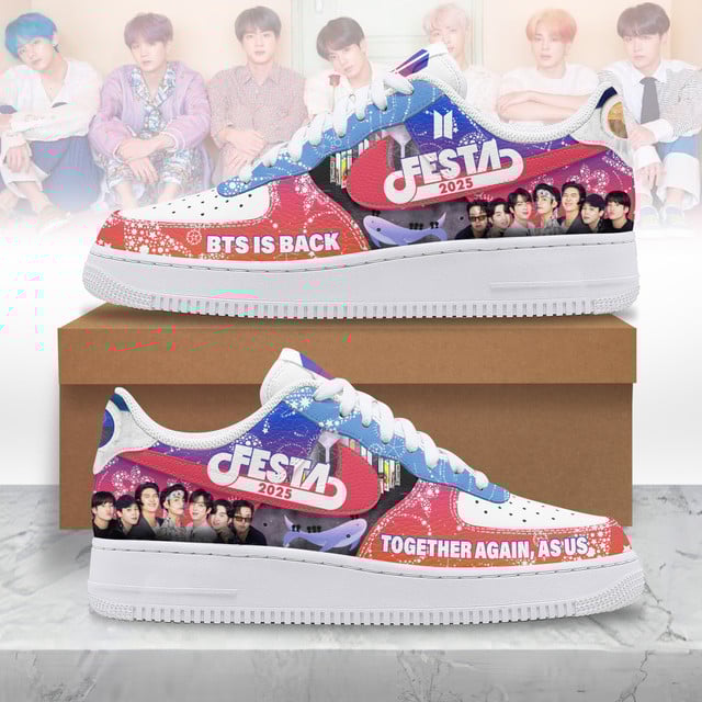 BTS Festa 2025 We Are Back Air Force 1 Sneakers BTS Festa 2025 We Are Back Air Force 1 Sneakers