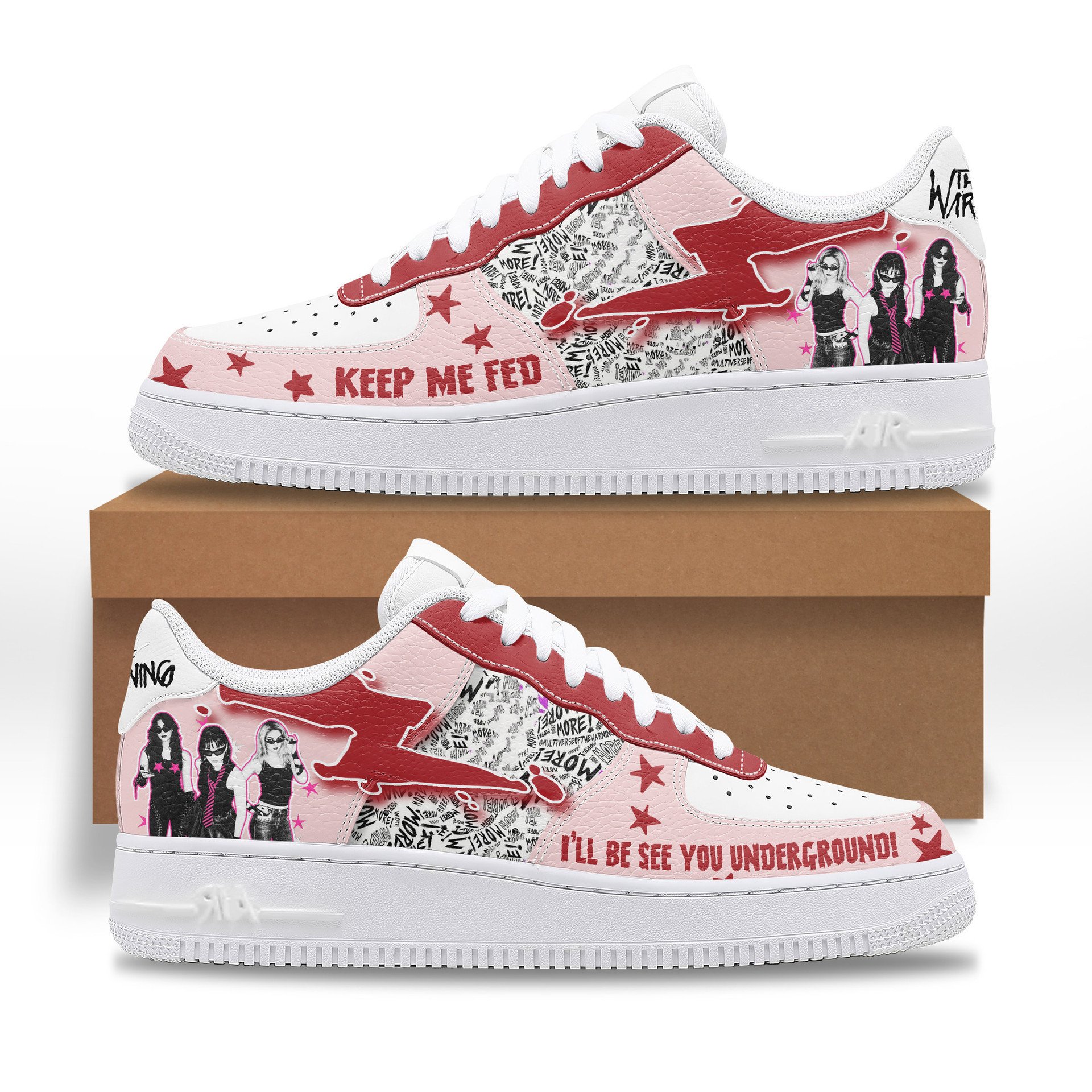 The Warning "Keep me Fed" Limited Edition Air Force 1 Sneaker The Warning "Keep me Fed" Limited Edition Air Force 1 Sneaker