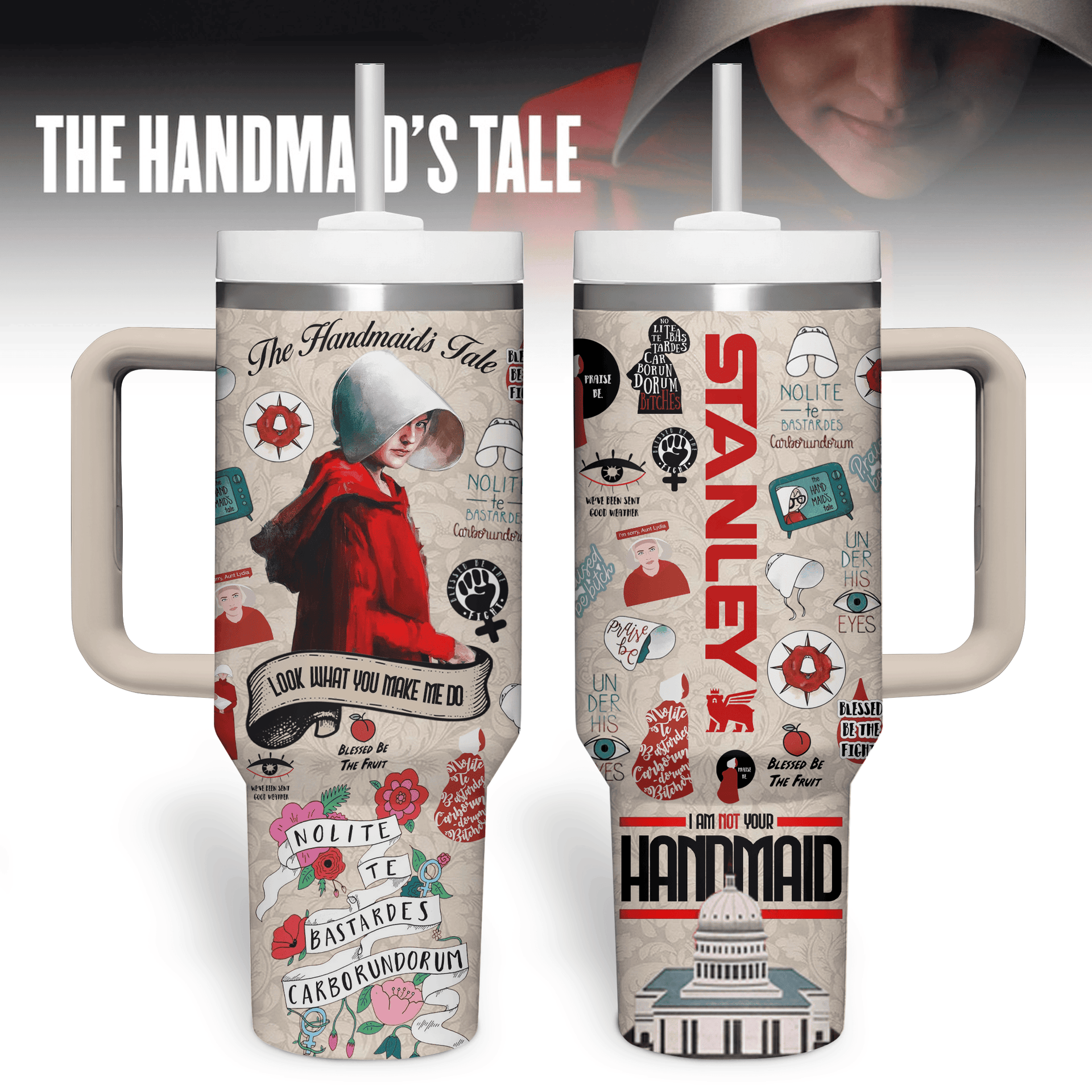 The Handmaid's Tale Special Tumbler 40oz with Handle The Handmaid's Tale Special Tumbler 40oz with Handle