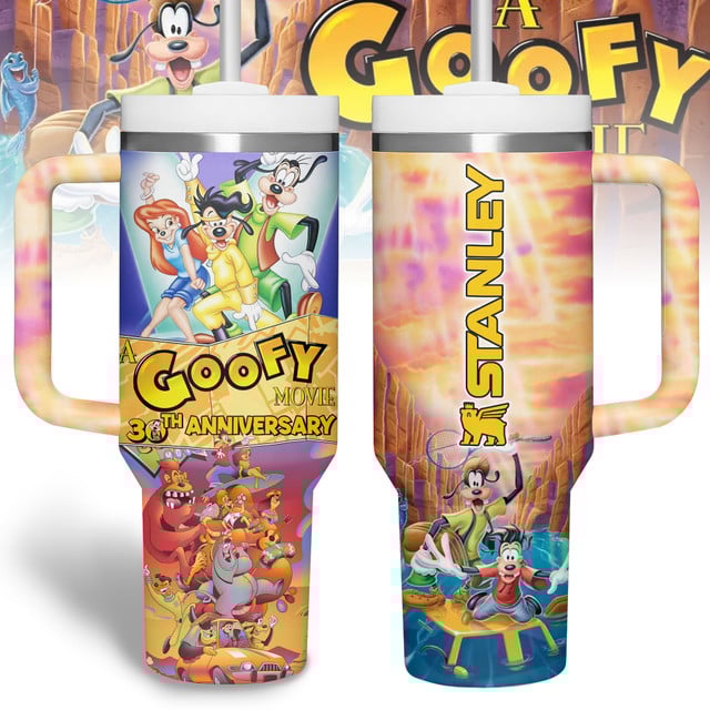 Goofy 30th Anniversary Tumbler 40oz with Handle Goofy 30th Anniversary Tumbler 40oz with Handle