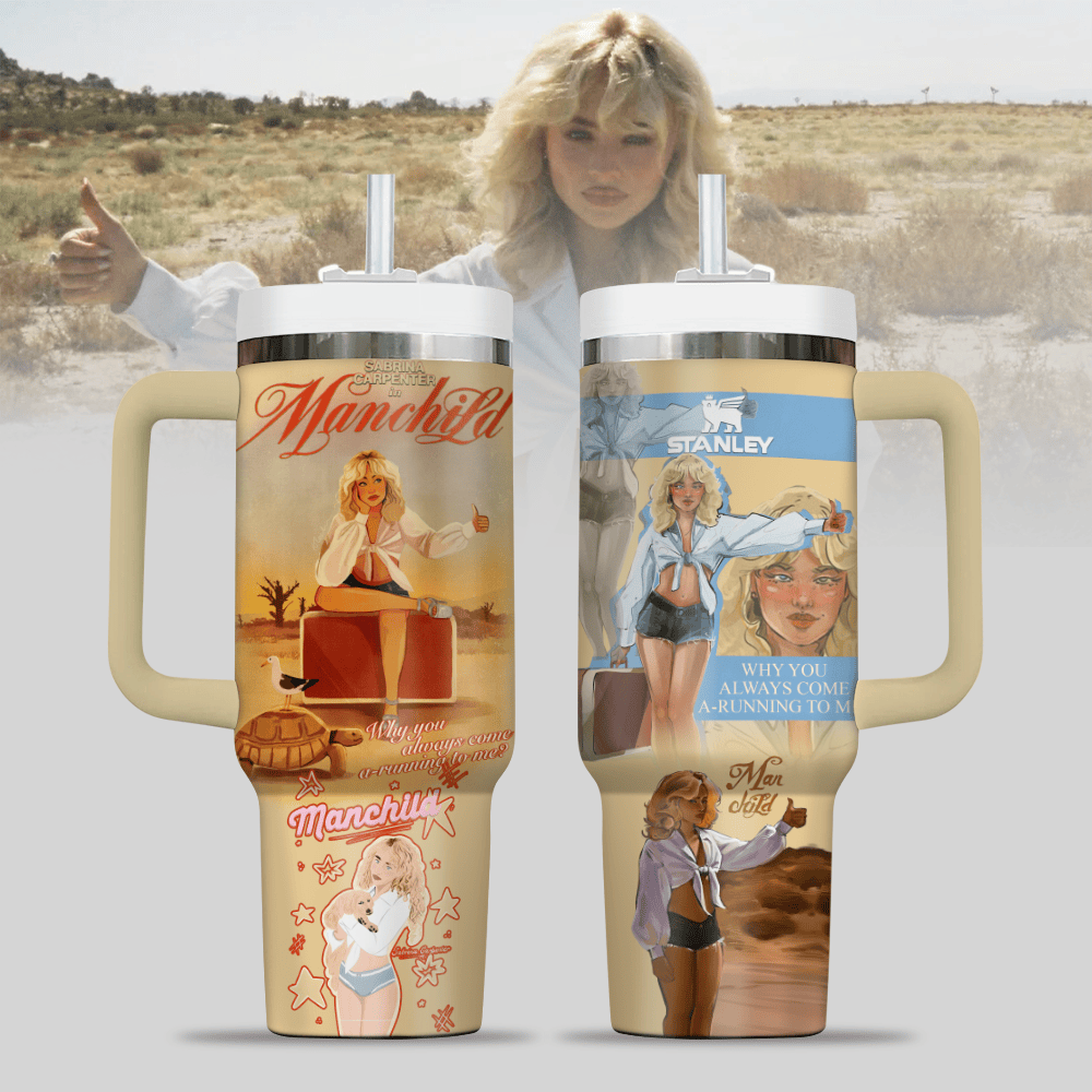 Sabrina Carpenter "Manchild" Limited Edition Stanley Tumbler Sabrina Carpenter "Manchild" Limited Edition Stanley Tumbler
