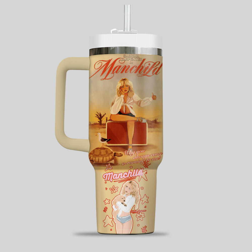 Sabrina Carpenter "Manchild" Limited Edition Stanley Tumbler Sabrina Carpenter "Manchild" Limited Edition Stanley Tumbler