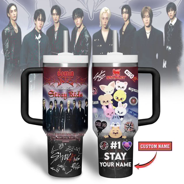 Stray Kids Dominate World Tour Gift For Fans 40oz Stanley Tumbler Stray Kids Dominate World Tour Gift For Fans 40oz Stanley Tumbler