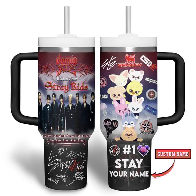 Stray Kids Dominate World Tour Gift For Fans 40oz Stanley Tumbler Stray Kids Dominate World Tour Gift For Fans 40oz Stanley Tumbler