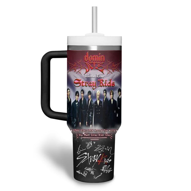 Stray Kids Dominate World Tour Gift For Fans 40oz Stanley Tumbler Stray Kids Dominate World Tour Gift For Fans 40oz Stanley Tumbler