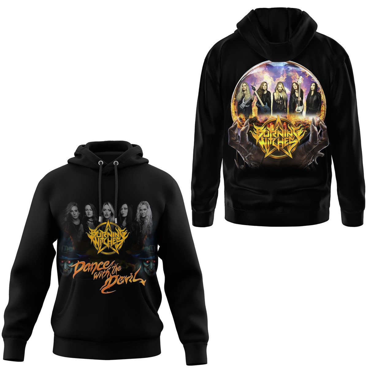Burning Witches Dance with the Devil Tour Special Shirt 2025 Burning Witches Dance with the Devil Tour Special Shirt 2025