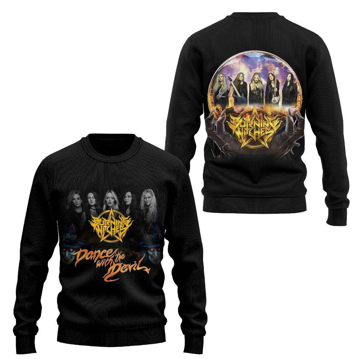 Burning Witches Dance with the Devil Tour Special Shirt 2025 Burning Witches Dance with the Devil Tour Special Shirt 2025