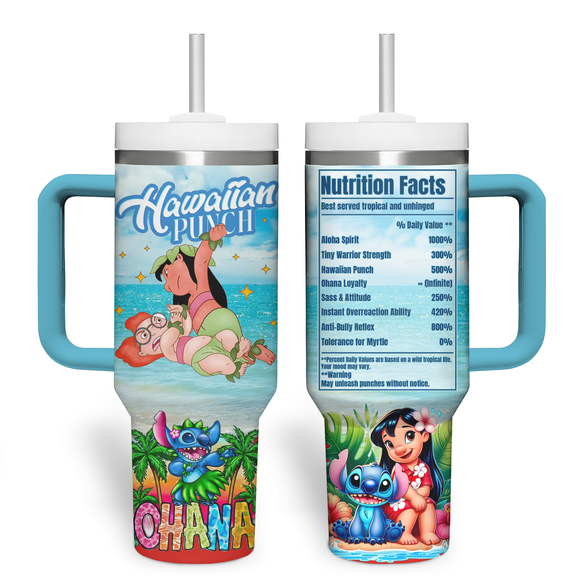 Stitch Ohana 2025 Hawaiian Punch Limited 40oz Stanley Tumbler Stitch Ohana 2025 Hawaiian Punch Limited 40oz Stanley Tumbler