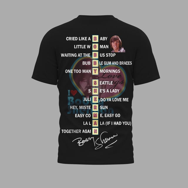 Bobby Sherman In Loving Memory Forever In Our Hearts 2025 Shirt Bobby Sherman In Loving Memory Forever In Our Hearts 2025 Shirt