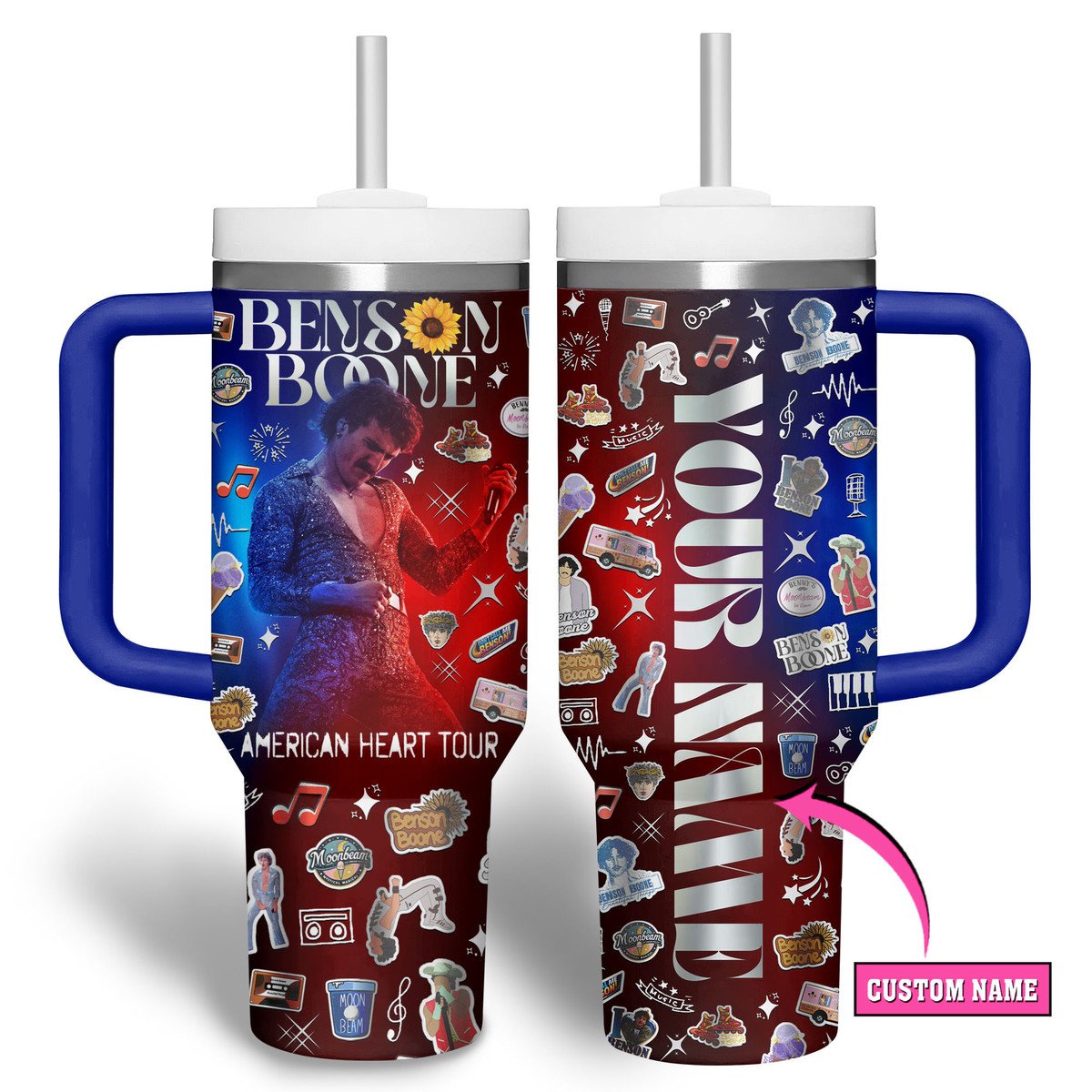 Bensoon Boone American Heart Tour 2025 Stanley Tumbler Bensoon Boone American Heart Tour 2025 Stanley Tumbler