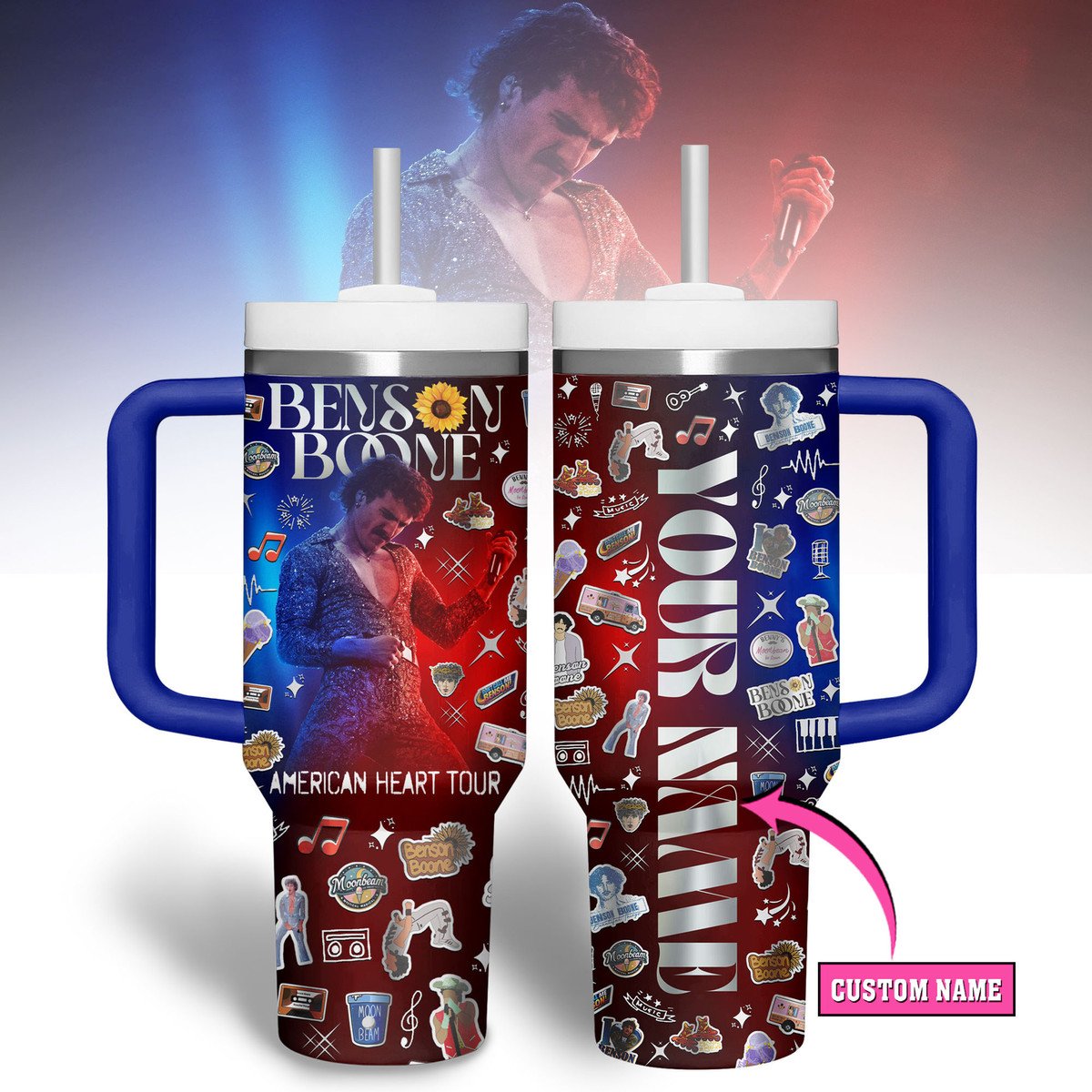 Bensoon Boone American Heart Tour 2025 Stanley Tumbler Bensoon Boone American Heart Tour 2025 Stanley Tumbler