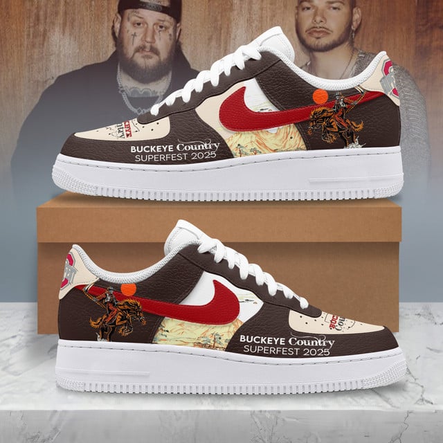 Buckeye Country Superfest 2025 Special Edition Air Force 1 Sneaker Buckeye Country Superfest 2025 Special Edition Air Force 1 Sneaker