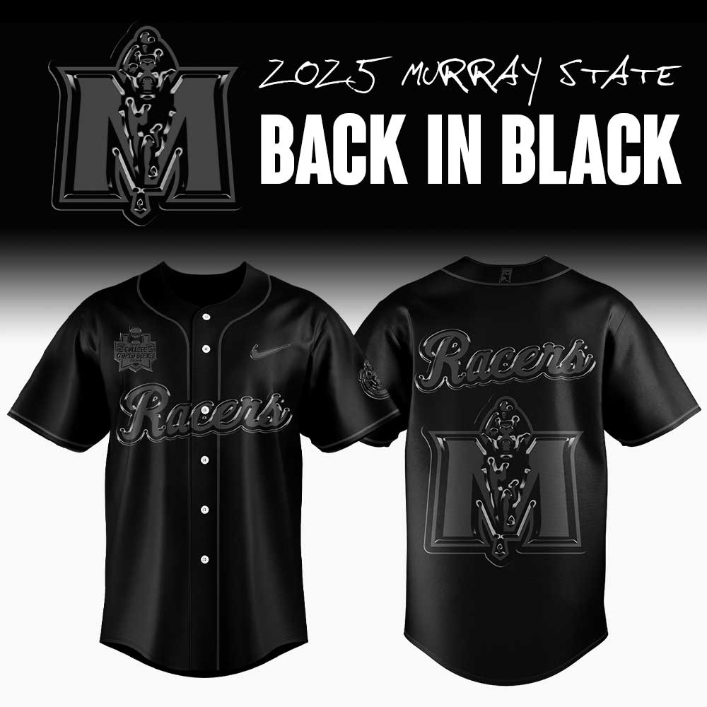 Murray State Racers Back in Black Premium Baseball Jersey Murray State Racers Back in Black Premium Baseball Jersey