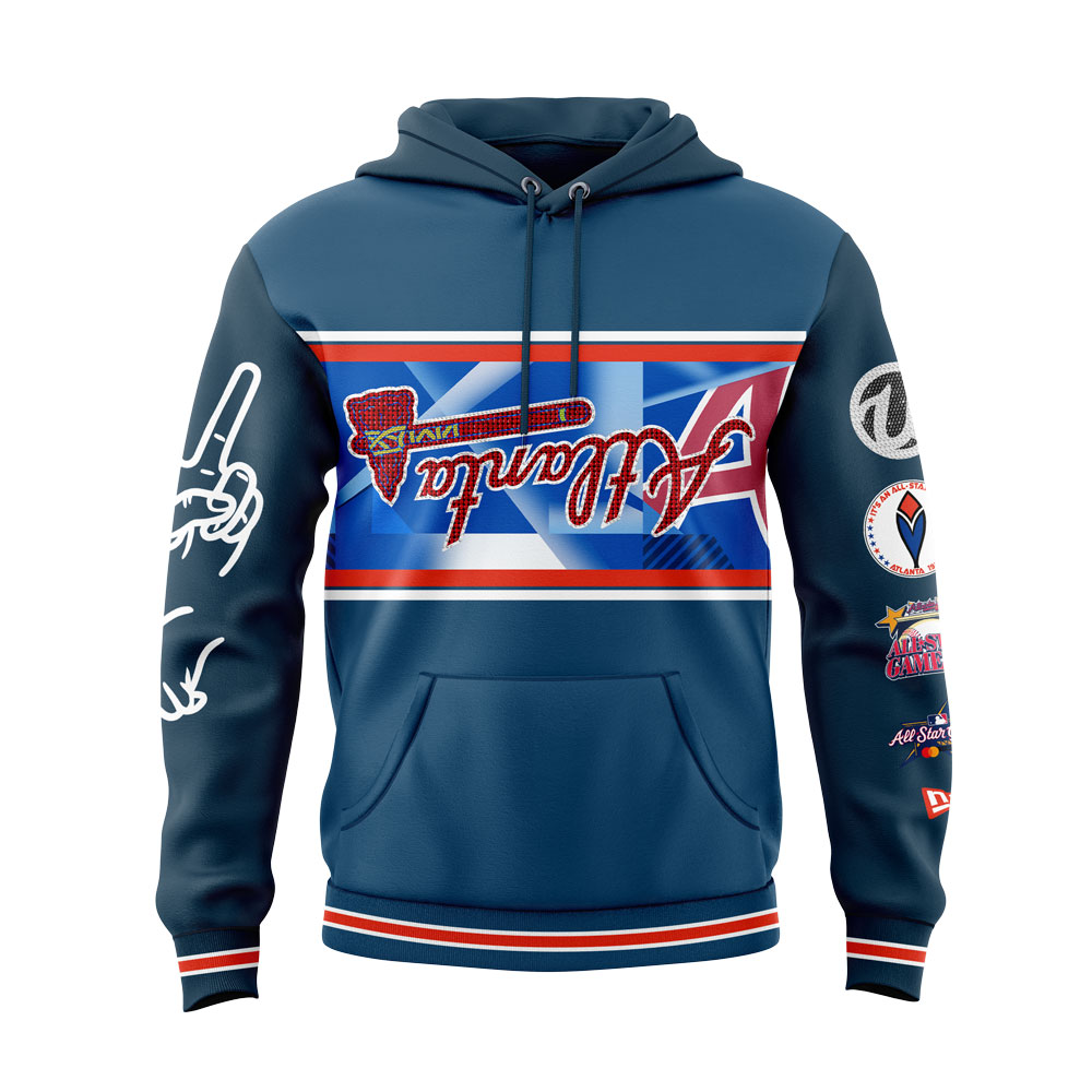 Atlanta Braves Peace up A-Town Down Hoodie Atlanta Braves Peace up A-Town Down Hoodie