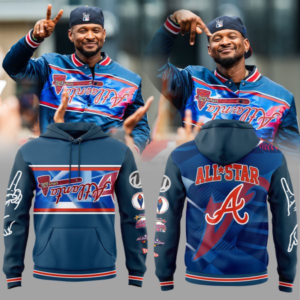 Atlanta Braves Peace up A-Town Down Hoodie
