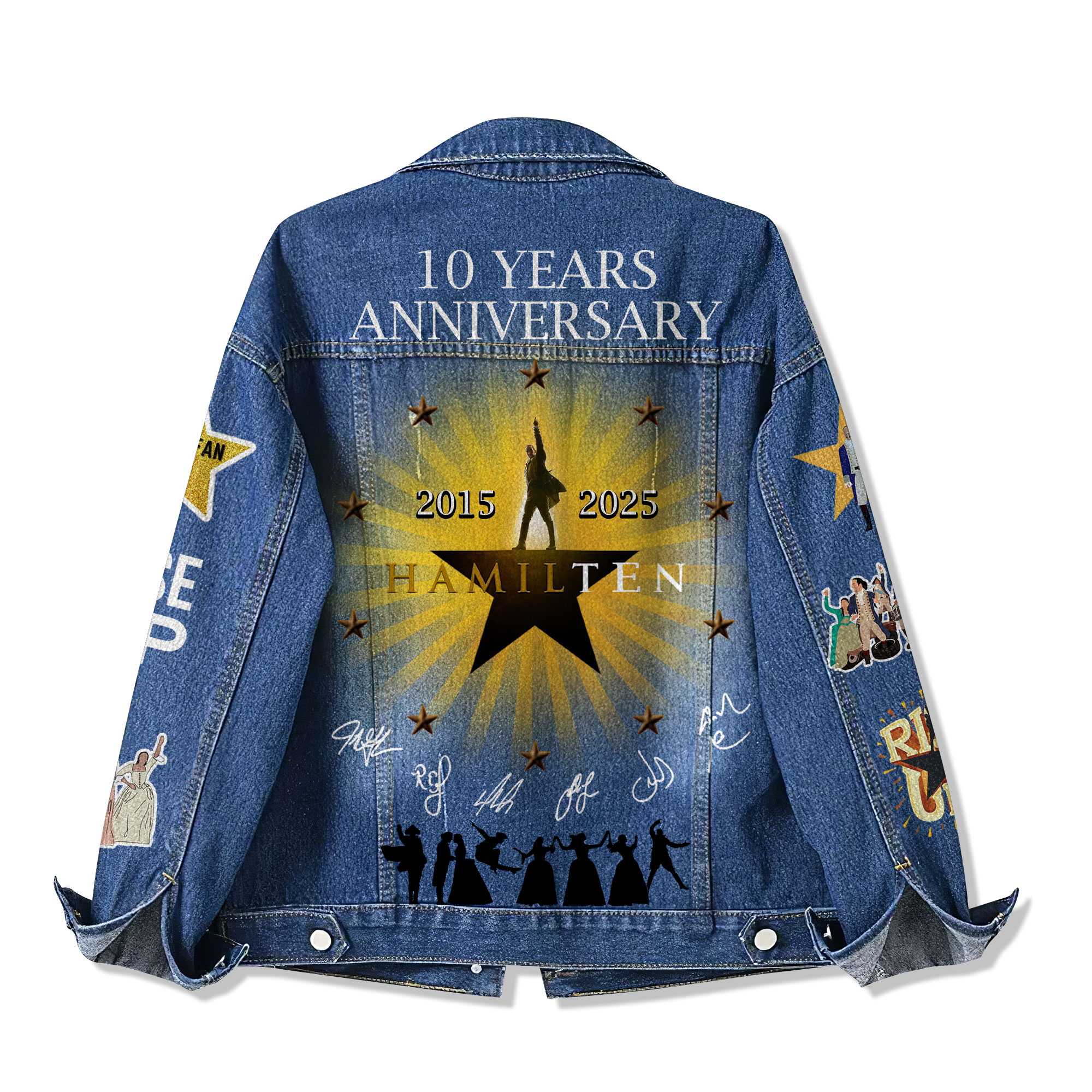 Hamilton 10 Years Anniversary "Rise Up" Special Denim Jacket Hamilton 10 Years Anniversary "Rise Up" Special Denim Jacket