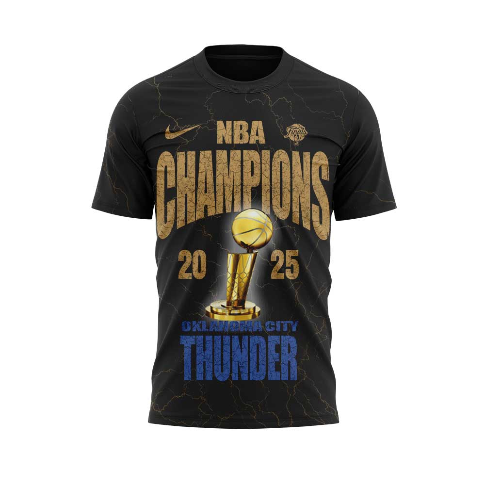 Oklahoma City Thunder 2025 NBA Champions Black Kitty Shirt Oklahoma City Thunder 2025 NBA Champions Black Kitty Shirt