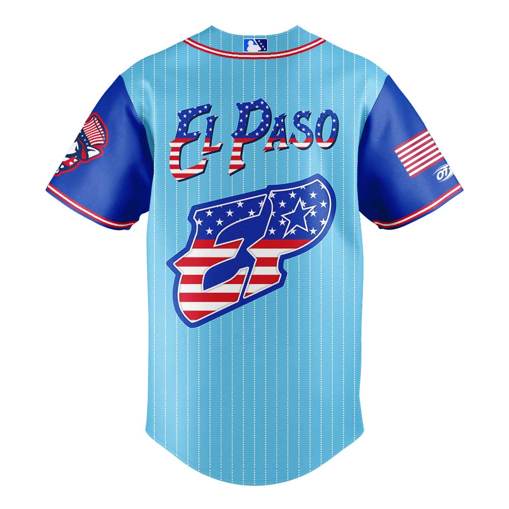 El Paso Chihuahuas x Independence Day 2025 Baseball Jersey El Paso Chihuahuas x Independence Day 2025 Baseball Jersey