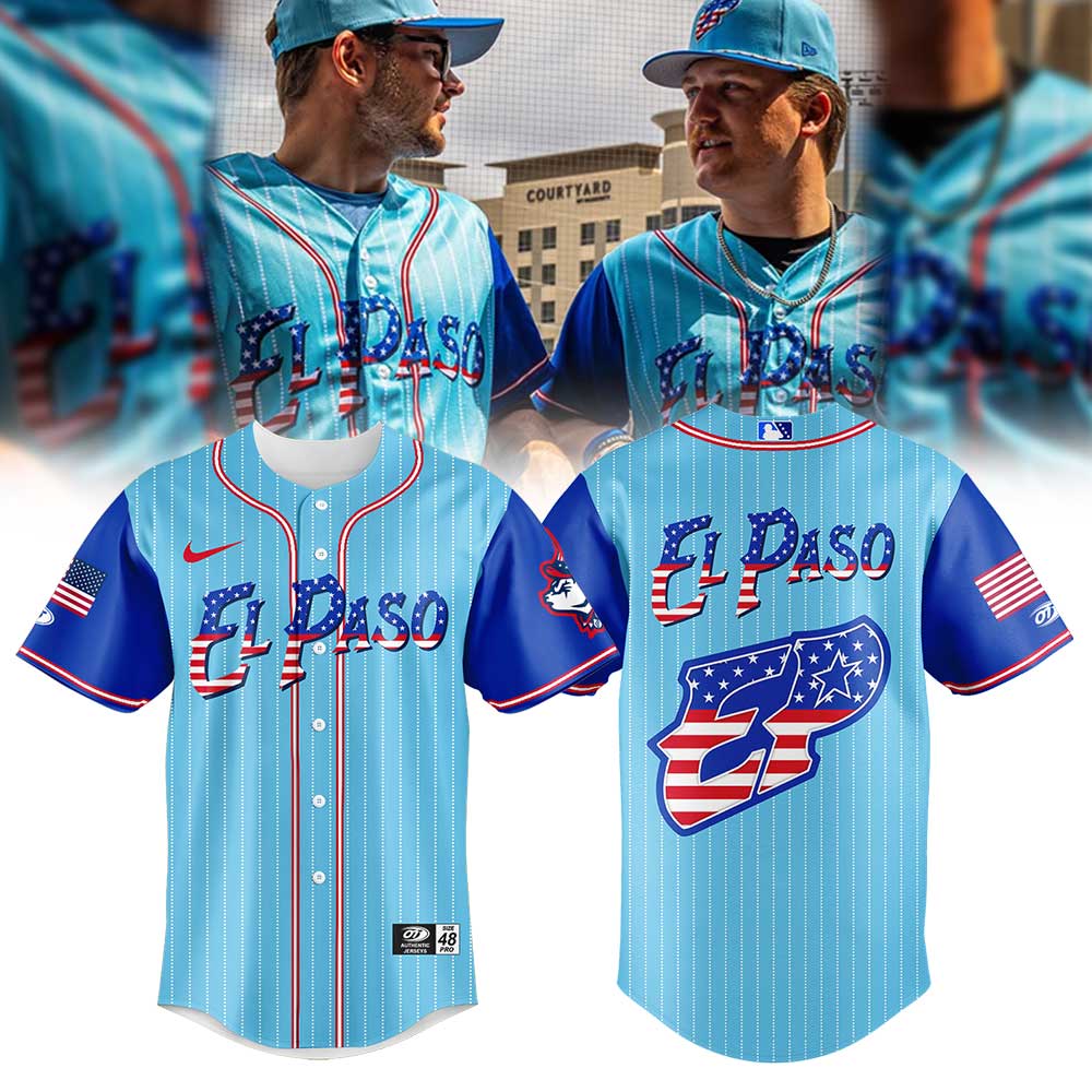 El Paso Chihuahuas x Independence Day 2025 Baseball Jersey El Paso Chihuahuas x Independence Day 2025 Baseball Jersey