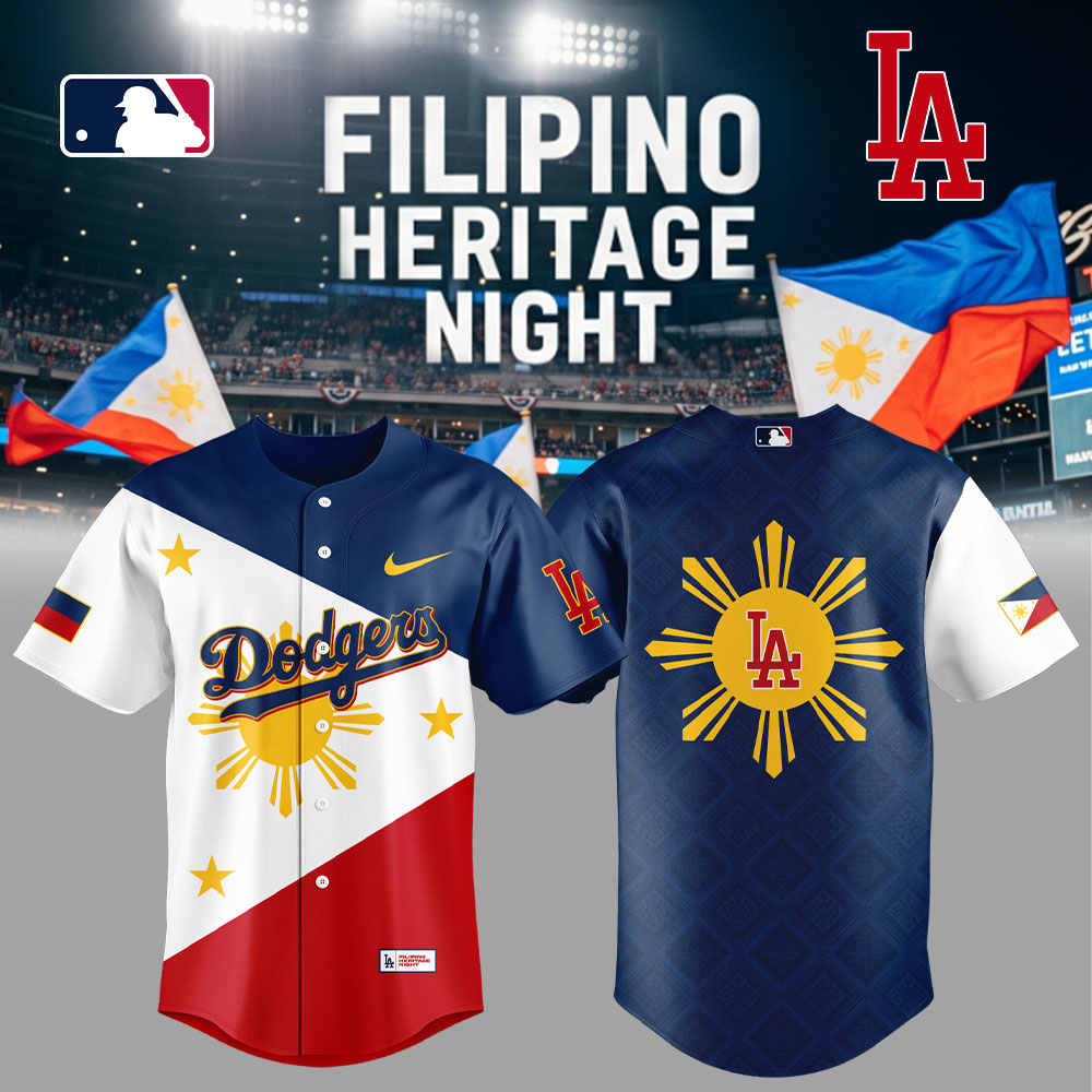 Los Angeles Dodgers Celebrating Filipino Heritage Night Jersey Los Angeles Dodgers Celebrating Filipino Heritage Night Jersey